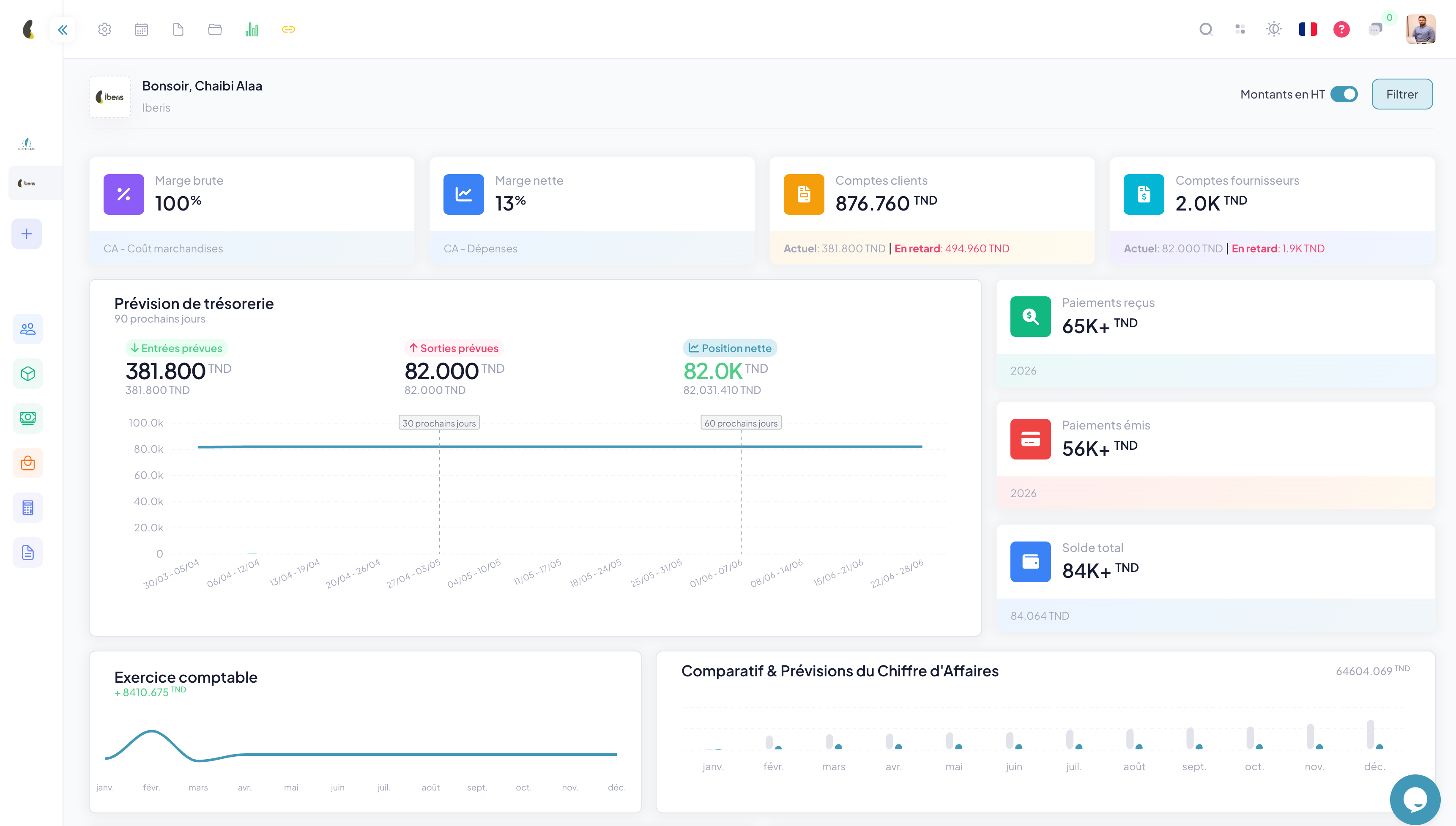 iberis dashboard preview